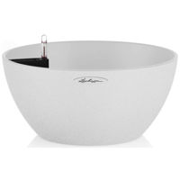 Ghiveci pentru flori Lechuza Cubeto Color 30, Quartz White