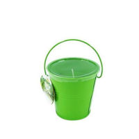 Декор Promstore 22547 Свеча Душистая цитронелла, ведерко металл цветное 10.5cm