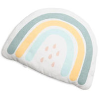 Комплект подушек и одеял Doomoo SY9 Perna termica anti-colici din bumbac organic, cu interior din samburi naturali Snoogy Rainbow