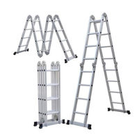 Scară Bau Welt Scară-transformer din aluminiu 4 sec. 5 trepte (5.7m)