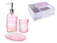 Set pentru baie din sticla Bathroom 3buc Romance