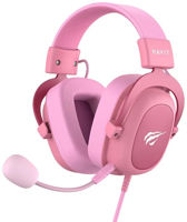 Gaming Headset Havit H2002d, 53mm driver, 20-20kHz, 64 Ohm, 110dB, 1.7m, 3.5mm, Pink