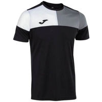 Одежда для спорта Joma Crew V Short Sleeve T-Shirt Black Grey White (L) 103084.111