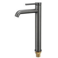 Смеситель для умывальника Gappo G1006-29 Grafit, înalt