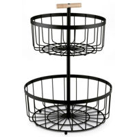 Посуда прочая Tadar 2-Level Black фруктовница