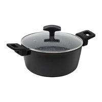 Cratiță Pedrini 25658 Cratita cu capac Klasscook 24cm, 2 manere, inductie