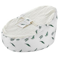 Гнездо для новорожденных BabyJem 348 Fotoliu pentru bebelusi cu ham de siguranta Botanic