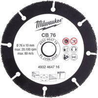Диск отрезной Milwaukee 4932464716 Твердосплавный диск 76 мм, для дерева, пластика, гипсокартона