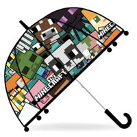 Umbrelă KiDS Licensing MC00006 Transparent Bell Umbrella 46cm Minecraft