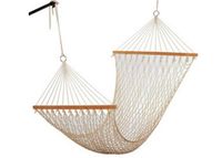 Гамак веревочный 200X80cm, деревянные держатели