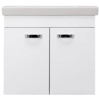 Шкаф под умывальник Bayro подвесной Larra Isik 600 белый мат