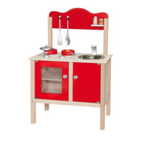 Игровой комплекс для детей Viga 50384 Red Kitchen w/Accessories