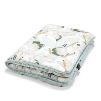 Pătură moale La Millou Heron In Cream Lotus / Smoke Mint 100x80 cm