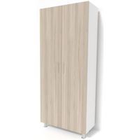 Шкаф Smartex N4 90cm Белый/Дуб Светлый