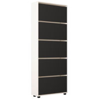 Raft pentru încălțăminte Mobildor-Lux Leo 70x27x203H cm White/Anthracite