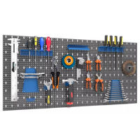 Sistem de depozitare a instrumentelor Nex Home Panou metalic perforat pentru unelte 1215x575x15 mm, Antracit