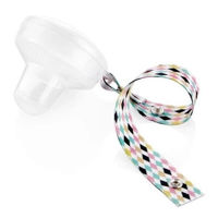 Пустышка BabyJem 564 Cutiuta pentru suzeta cu lantisor Alba