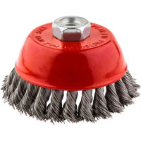 Набор головок, бит, насадок Graphite 57H583 Perie din sarma, inox, tip cupa, 100mm M14