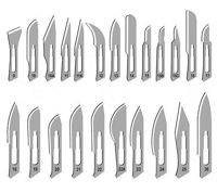 Lame chirurgicale sterile № 10, 11, 12, 13, 15, 20, 22, 23