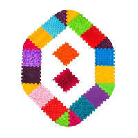 Коврик игровой Ortek 12735 Коврик-пазл ортопедический -массажный Набор 14+8 эл. Треугольники Мега Микс