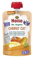 Пюре Carrot Cat с морковкой, манго, бананом, грушей с 6 месяцев Holle Bio Organic, 100г