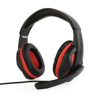 GMB Gaming Headset GHS-03, 40mm driver, 20-20000Hz, 32 Ohm, 95 db, 0.250g, 3.5mm, Black/Red