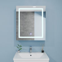 Зеркало для ванной Bayro Optima LED touch 600x700 правый белый