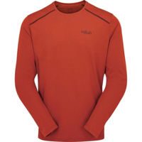 Одежда для спорта Rab Tricou barbati Force LS Tee Tuscan Red XL (QBL-07-TRD-XLG)