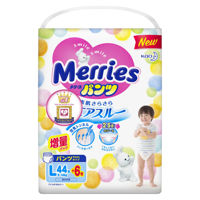 Подгузники-трусики Merries L (9-14 kg) 44+6 шт