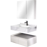 Dulap pentru lavoar SanDonna Set 1016A (60cm) piatra sinterizata