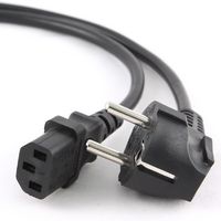 Power Cord PC-220V  5.0m Euro Plug, with VDE approval, Cablexpert, PC-186-VDE-5M
