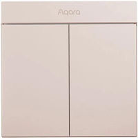 Întrerupător electric Aqara ZNQBKG25LM Rose H1M - 2 клавиши (c нулём) квадратный подрозетник