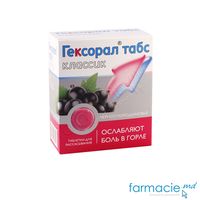 Hexoral Tabs Classic cu aroma de coacaza neagra comp. de supt 1,2 mg + 0,6 mg   N4x4