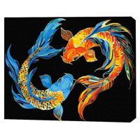 Tablou pe numere BrushMe BSB0025FC (fără cutie) Un duet de pești magici