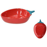 Посуда прочая Tognana 53024 Контейнер для сервировки Fragola 18x12x4.5см, керамика