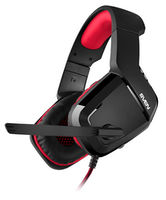 Gaming Headset SVEN AP-G858MV, 40mm drivers, 20-20000Hz, 32 Ohm, 108dB, 262g., 3.5mm, Black/Red