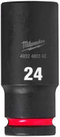 Набор головок, бит, насадок Milwaukee 4932480342 Торцевой ключ Shockwave 1/2 24 мм