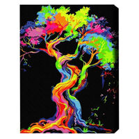 Картина по номерам BrushMe BSB0028FC 40x50сm (pânză neagră/fără cutie) Copacul viselor