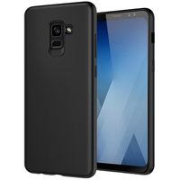 Husă pentru smartphone Screen Geeks Galaxy A8 (2018), Solid, negru