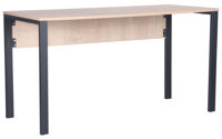 Офисный стол AMF 024330 Pluto 120x60x75cm, Дуб Эндгрейн/Черный графит