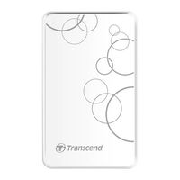 2.0TB (USB3.1) 2.5" Transcend "StoreJet 25A3", White