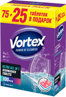 Таблетки для посудомоечных машин Vortex All in 1, 100 шт.