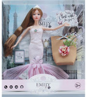 Кукла Essa QJ117D Emily Seria fină cu flori si accesorii