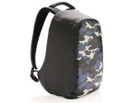 14" Bobby compact anti-theft backpack, Camouflage, Blue