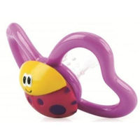 Пустышка Nuby ID5807MFSN1PINK Пустышка Веселые жучки 6-18мес. розовая