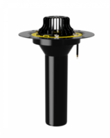 Воронка VMO 110x450 обогреваемая с обжимным металлическим фланцем и листвоуловителем