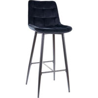 Барный стул Signal Chic H-1 velvet czarny bluvel 19/ metal