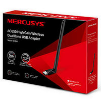 USB2.0 High Gain Wireless AC Dual Band LAN Adapter MERCUSYS "MU6H", 650Mbps