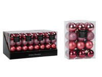 Набор шаров 16X50mm "Dark Pink" в коробке