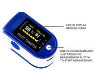 Пульсоксиметр Finger Clip Pulse Oximeter JN P01 TFT Blue